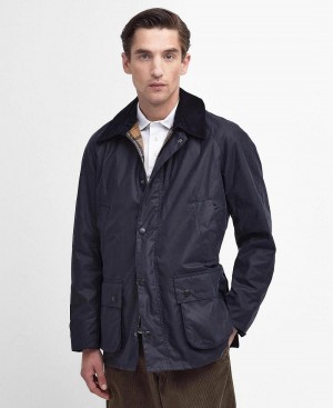 Geaca Barbati Barbour Ashby Waxed Bleumarin | Romania_BAR74251