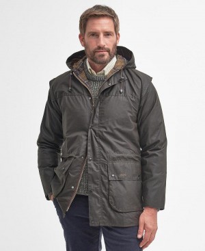 Geaca Barbati Barbour Clasici Durham® Wax Masline Verzi | Romania_BAR20925