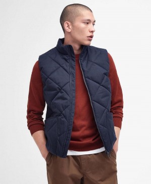 Geaca Barbati Barbour Lindale Gilet Bleumarin | Romania_BAR90423