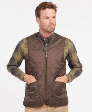 Geaca Barbati Barbour Matlasat Waistcoat/Zip-In Liner Maro | Romania_BAR17657