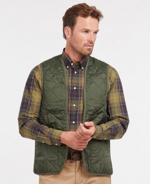 Geaca Barbati Barbour Matlasat Waistcoat/Zip-In Liner Masline Verzi | Romania_BAR92008