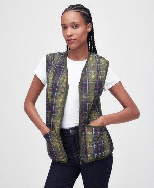 Geaca Dama Barbour Tartan Betty Liner Verzi | Romania_BAR59621