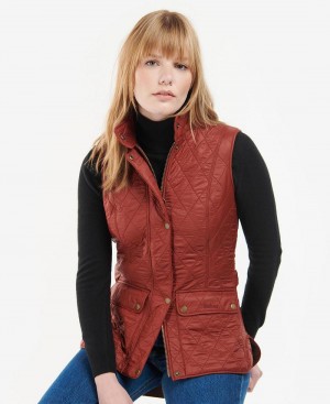 Geaca Dama Barbour Wray Gilet Portocalii | Romania_BAR33207