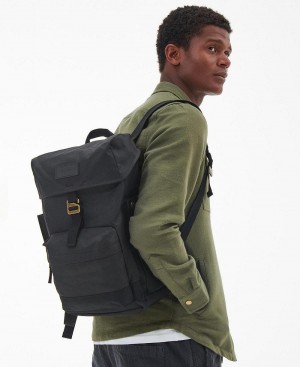 Geanta Barbati Barbour Essential Wax Backpack Negrii | Romania_BAR70406