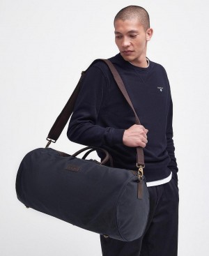 Geanta Barbati Barbour Wax Holdall Bleumarin | Romania_BAR63716