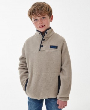 Haine Copii Barbour Boys' Latrigg Fleece Bej | Romania_BAR83282