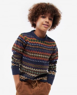 Haine Copii Barbour Boys Case Fairisle Jumper Colorati | Romania_BAR11067