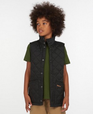 Haine Copii Barbour Boys Liddesdale Gilet Negrii | Romania_BAR70359