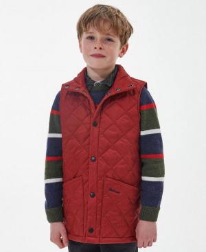 Haine Copii Barbour Boys Liddesdale Gilet Rosii | Romania_BAR78459