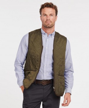 Liner / Hood Barbati Barbour Polarquilt Waistcoat/Zip-In Liner Masline Verzi | Romania_BAR23644