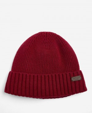 Palarie Barbati Barbour Carlton Beanie Rosii | Romania_BAR28569