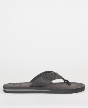 Pantofi Barbati Barbour Toeman Beach Sandal Negrii | Romania_BAR36863