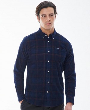 Topuri Barbati Barbour Southfield Tailored Shirt Bleumarin | Romania_BAR82548