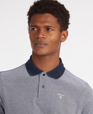 Topuri Barbati Barbour Sports Polo Mix Shirt Albastri | Romania_BAR45955