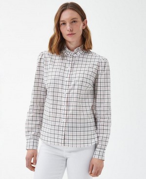 Topuri Dama Barbour Daffodil Shirt Albi | Romania_BAR60789