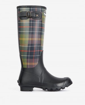 Wellingtons Dama Barbour Tartan Bede Negrii | Romania_BAR33212