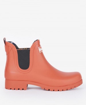 Wellingtons Dama Barbour Wilton Portocalii | Romania_BAR57316