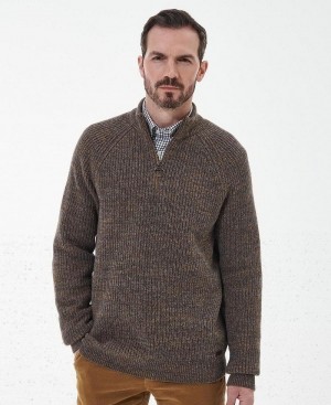 knitwear Barbati Barbour Horseford Half-Zip Jumper Maro | Romania_BAR63766