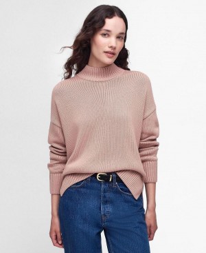 knitwear Dama Barbour Sandy Jumper Maro | Romania_BAR40805