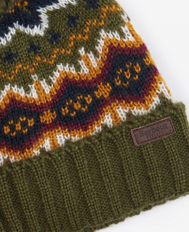 Accesorii Copii Barbour Boys Case Fairisle Beanie Verzi | Romania_BAR46673