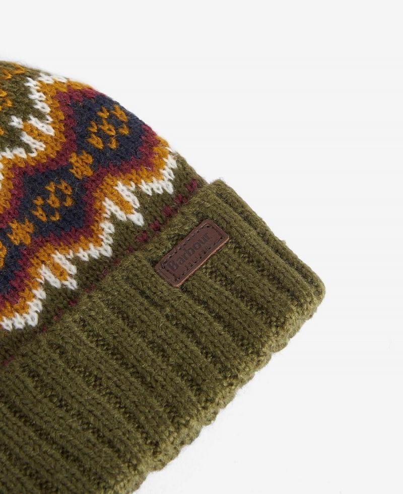 Accesorii Copii Barbour Boys Case Fairisle Beanie Verzi | Romania_BAR46673