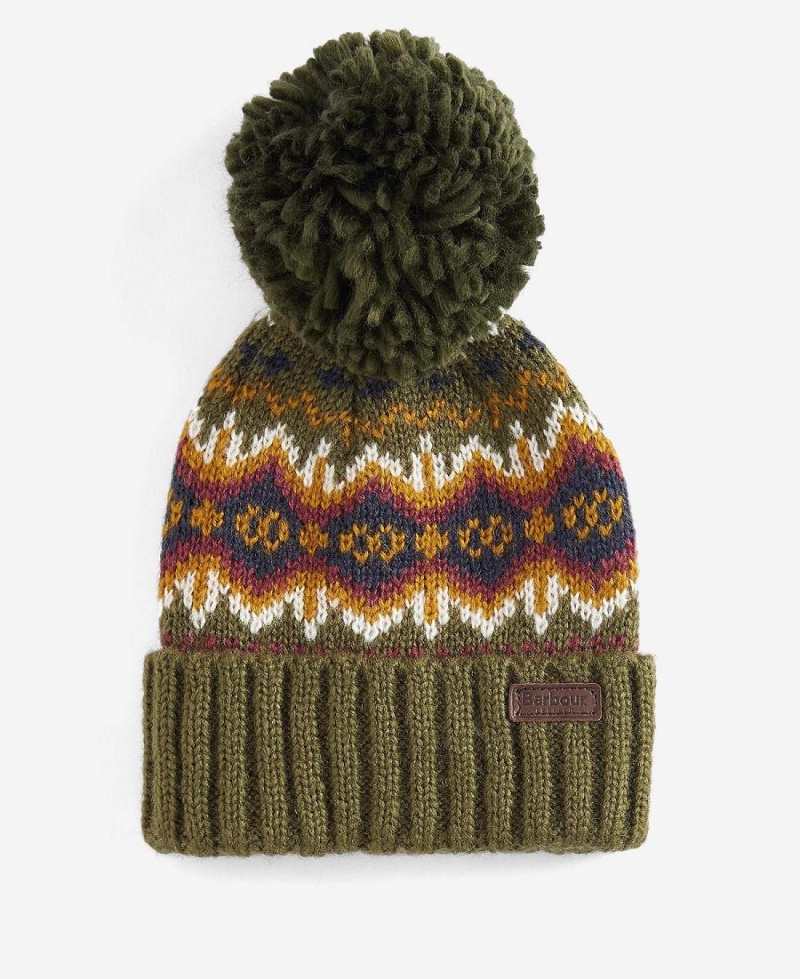 Accesorii Copii Barbour Boys Case Fairisle Beanie Verzi | Romania_BAR46673