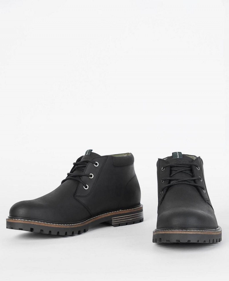 Cizme Barbati Barbour Boulder Chukka Negrii | Romania_BAR90643