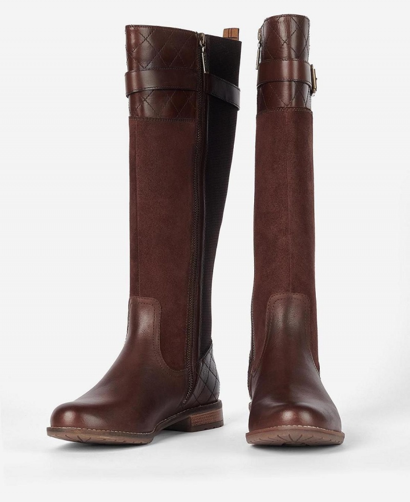 Cizme Dama Barbour Ange Knee-High Maro | Romania_BAR30719