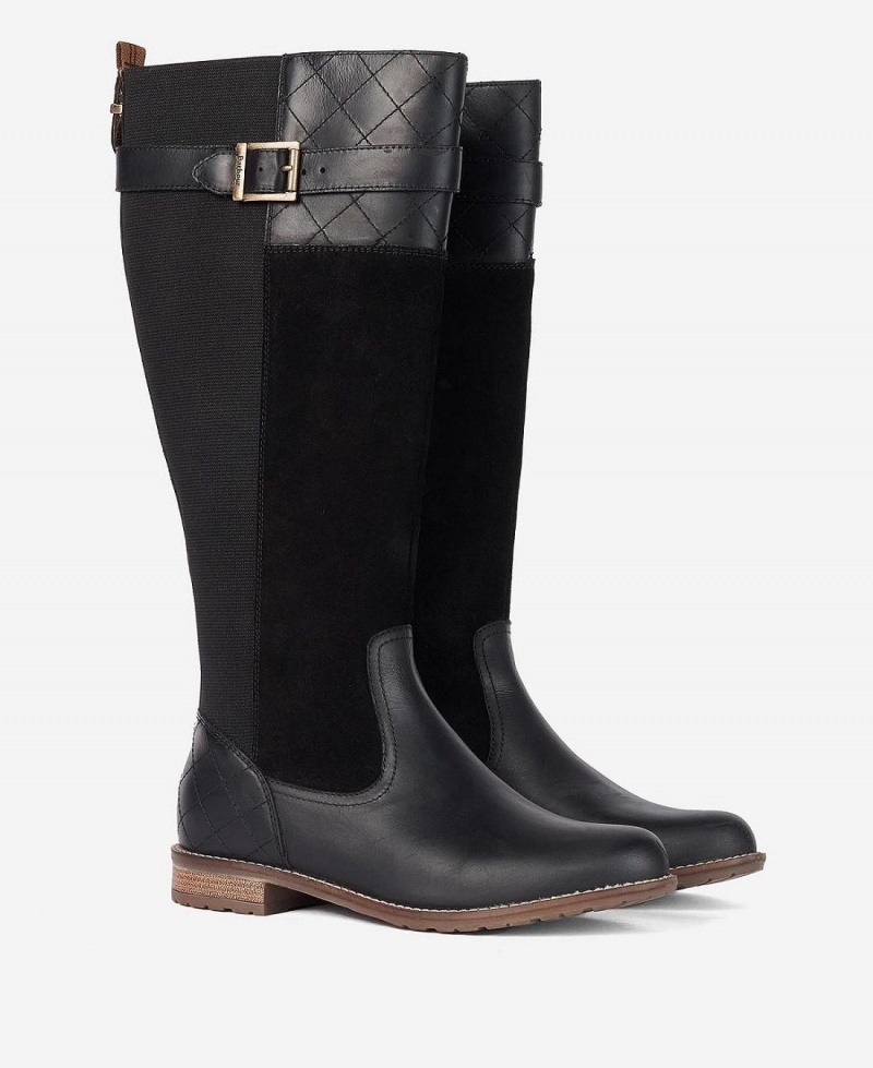 Cizme Dama Barbour Ange Knee-High Negrii | Romania_BAR47129