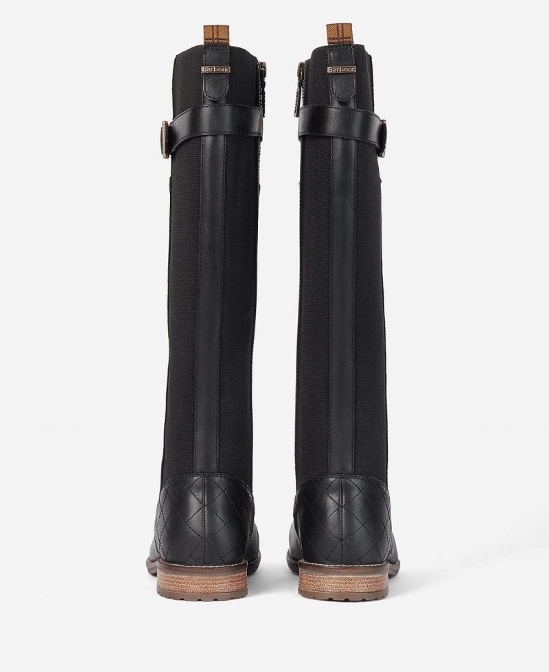 Cizme Dama Barbour Ange Knee-High Negrii | Romania_BAR47129