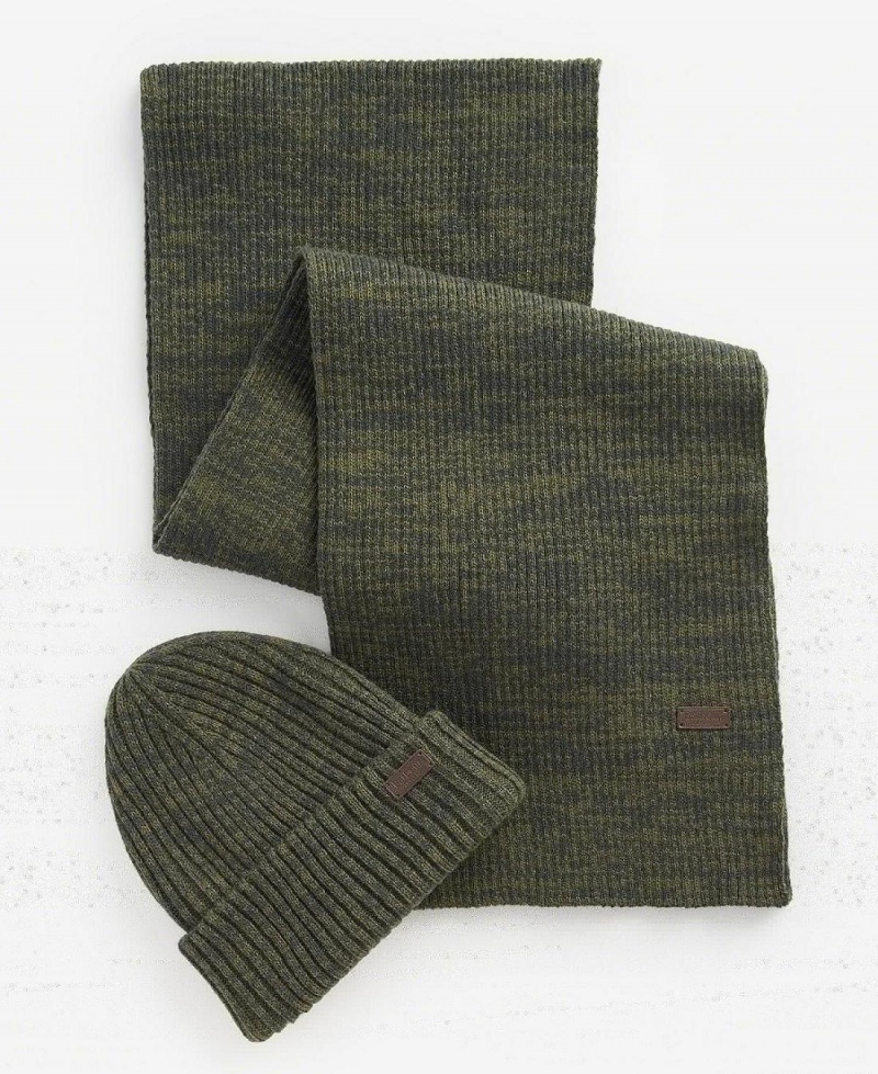 Esarfe Barbati Barbour Crimdon Beanie & Gift Set Verzi | Romania_BAR39253