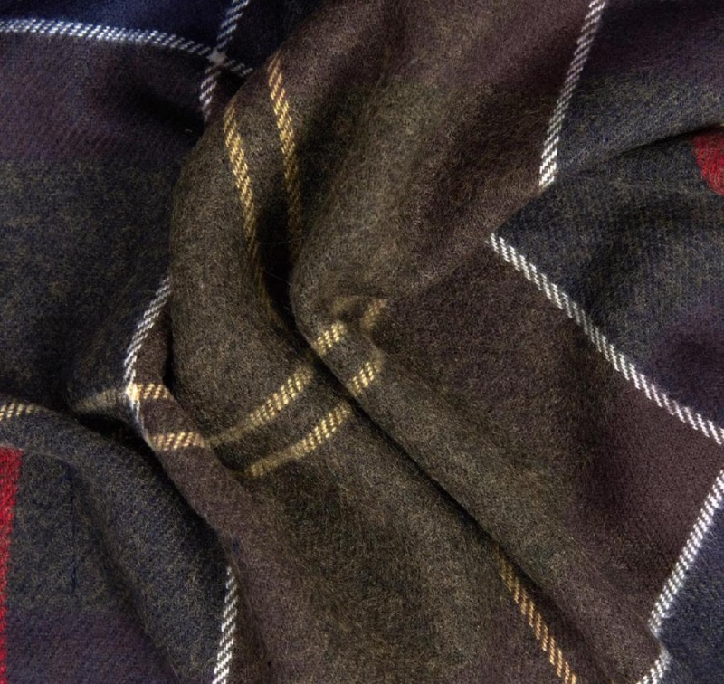 Esarfe Barbati Barbour Galingale Tartan Negrii | Romania_BAR86774