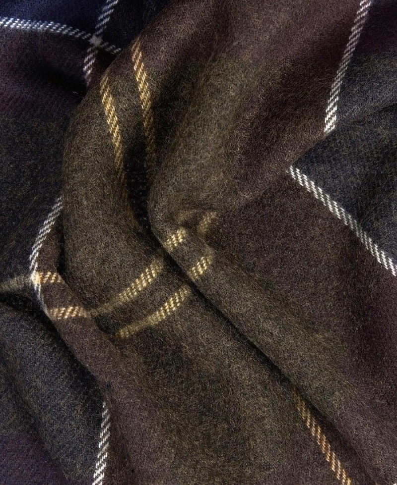 Esarfe Barbati Barbour Galingale Tartan Negrii | Romania_BAR86774