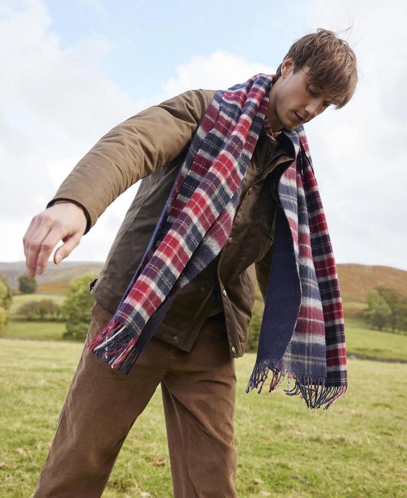 Esarfe Barbati Barbour Galston Tartan Rosii | Romania_BAR65900