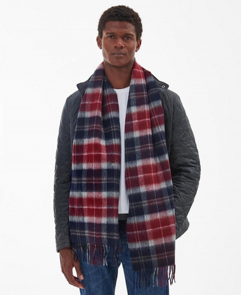 Esarfe Barbati Barbour Galston Tartan Rosii | Romania_BAR65900