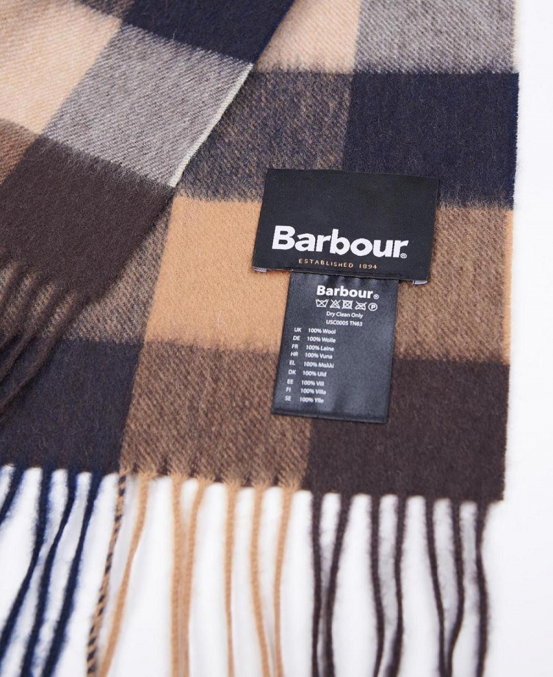 Esarfe Barbati Barbour Large Tattersall Colorati | Romania_BAR66151