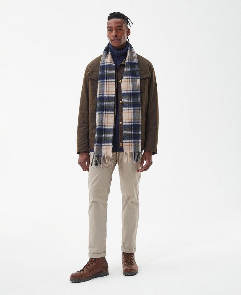 Esarfe Barbati Barbour New Check Tartan Bej | Romania_BAR24458