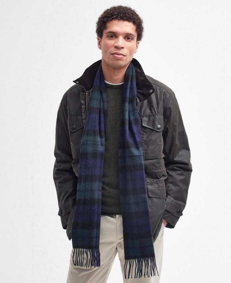 Esarfe Barbati Barbour New Check Tartan Negrii | Romania_BAR20956