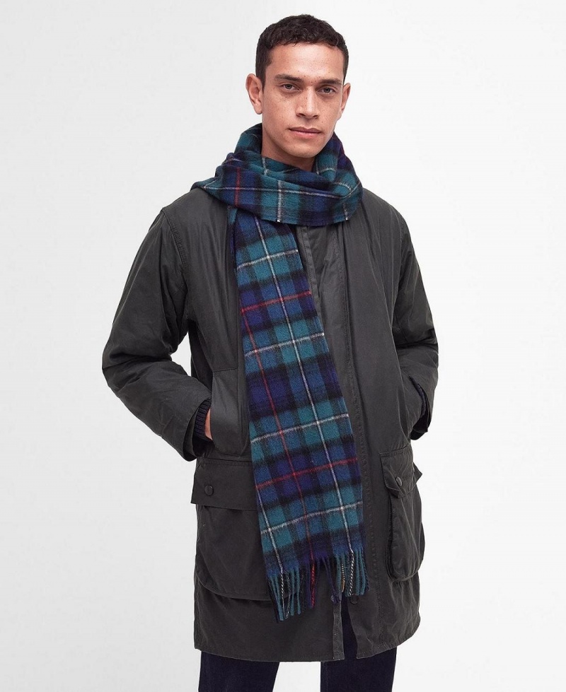 Esarfe Barbati Barbour New Check Tartan Verzi | Romania_BAR65178