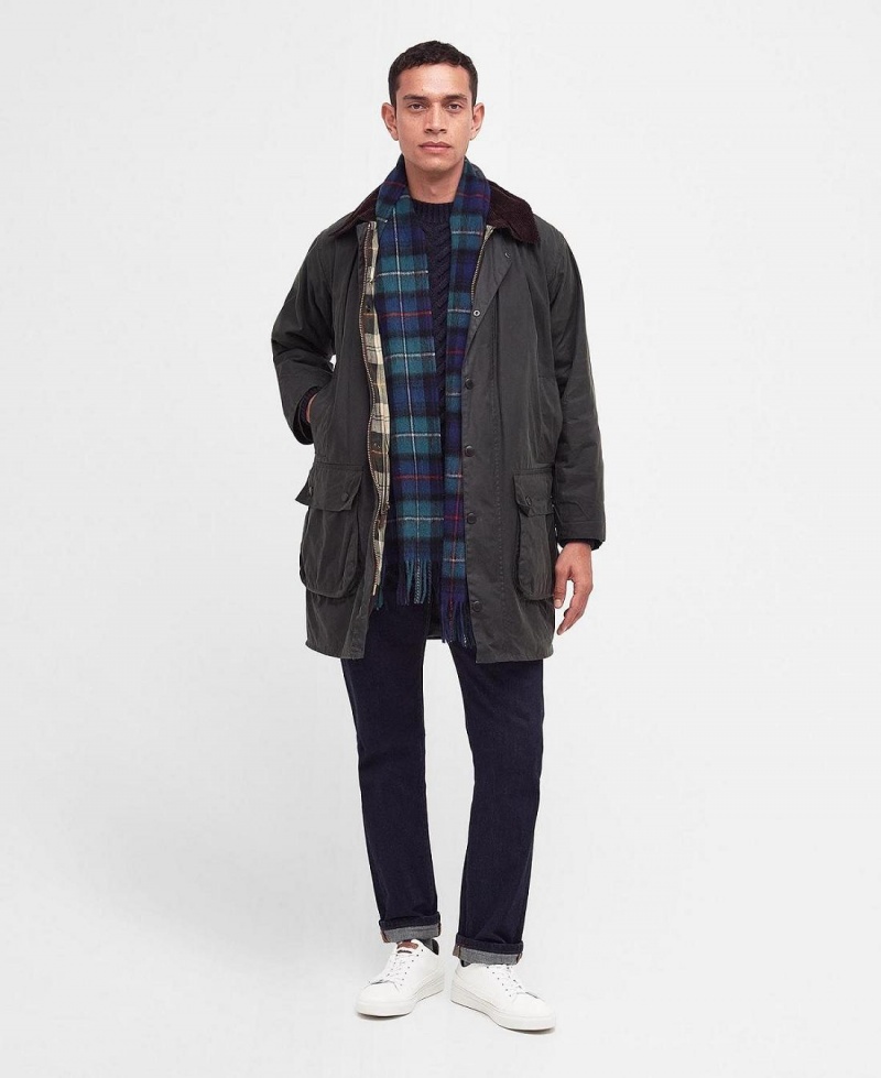 Esarfe Barbati Barbour New Check Tartan Verzi | Romania_BAR65178