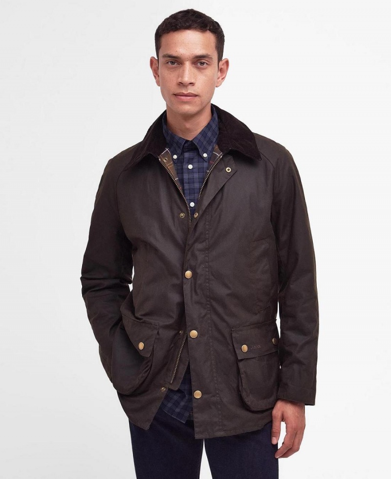 Geaca Barbati Barbour Ashby Waxed Masline Verzi | Romania_BAR48034