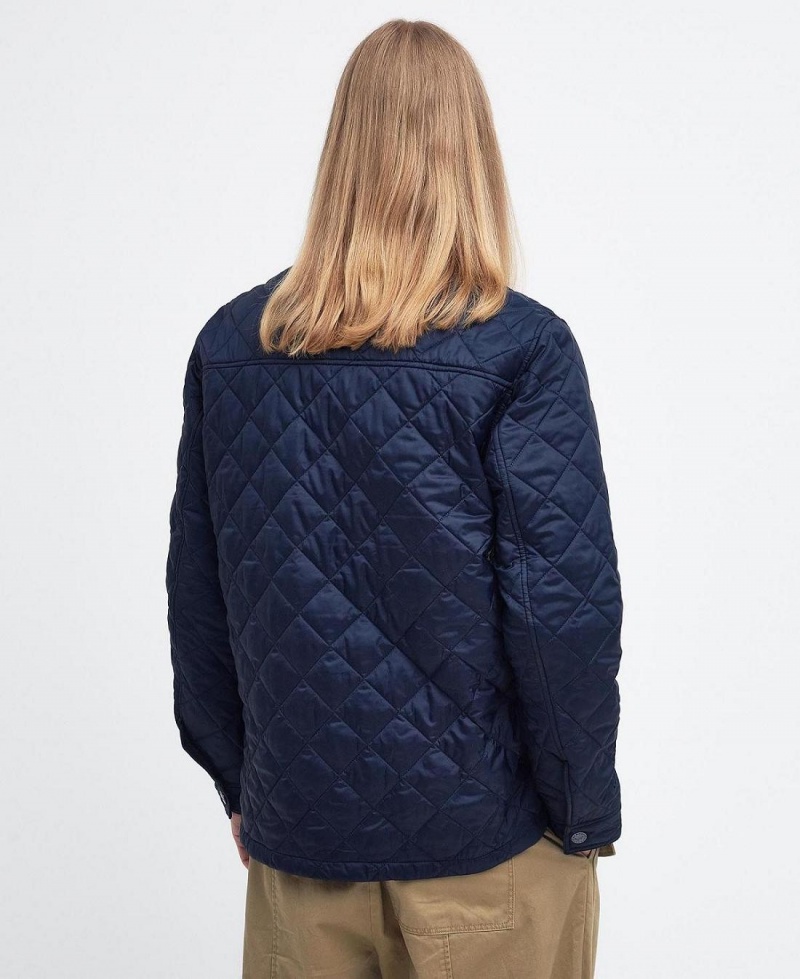 Geaca Barbati Barbour Barbour x Maison Kitsuné Kenning Matlasat Bleumarin | Romania_BAR50609