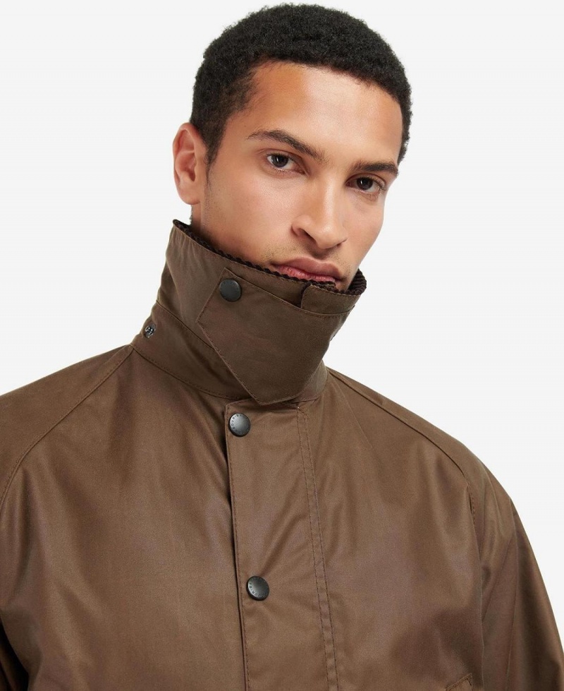 Geaca Barbati Barbour Bedale® Waxed Maro | Romania_BAR15437