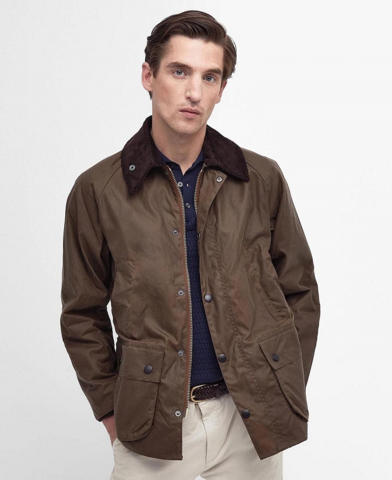 Geaca Barbati Barbour Bedale® Waxed Maro | Romania_BAR15437