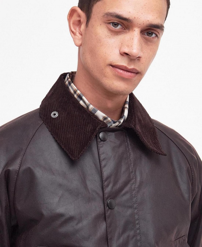 Geaca Barbati Barbour Bedale® Waxed Negrii | Romania_BAR39327