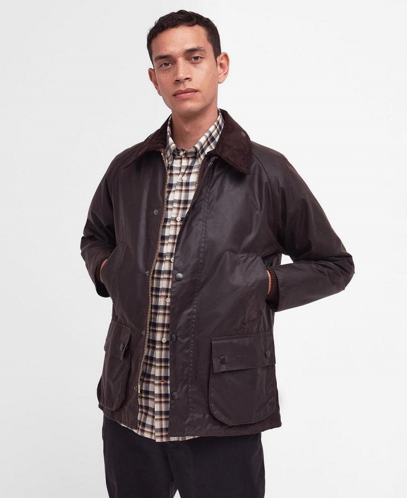 Geaca Barbati Barbour Bedale® Waxed Negrii | Romania_BAR39327