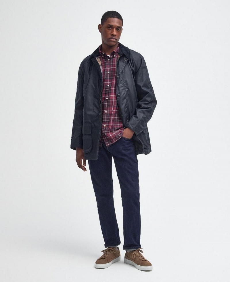 Geaca Barbati Barbour Bristol Wax Bleumarin | Romania_BAR32036