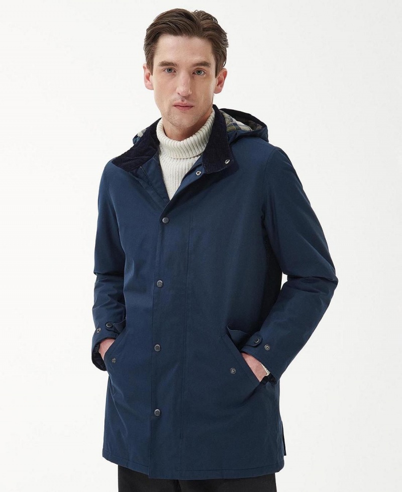 Geaca Barbati Barbour Chelsea Mac Bleumarin | Romania_BAR29980