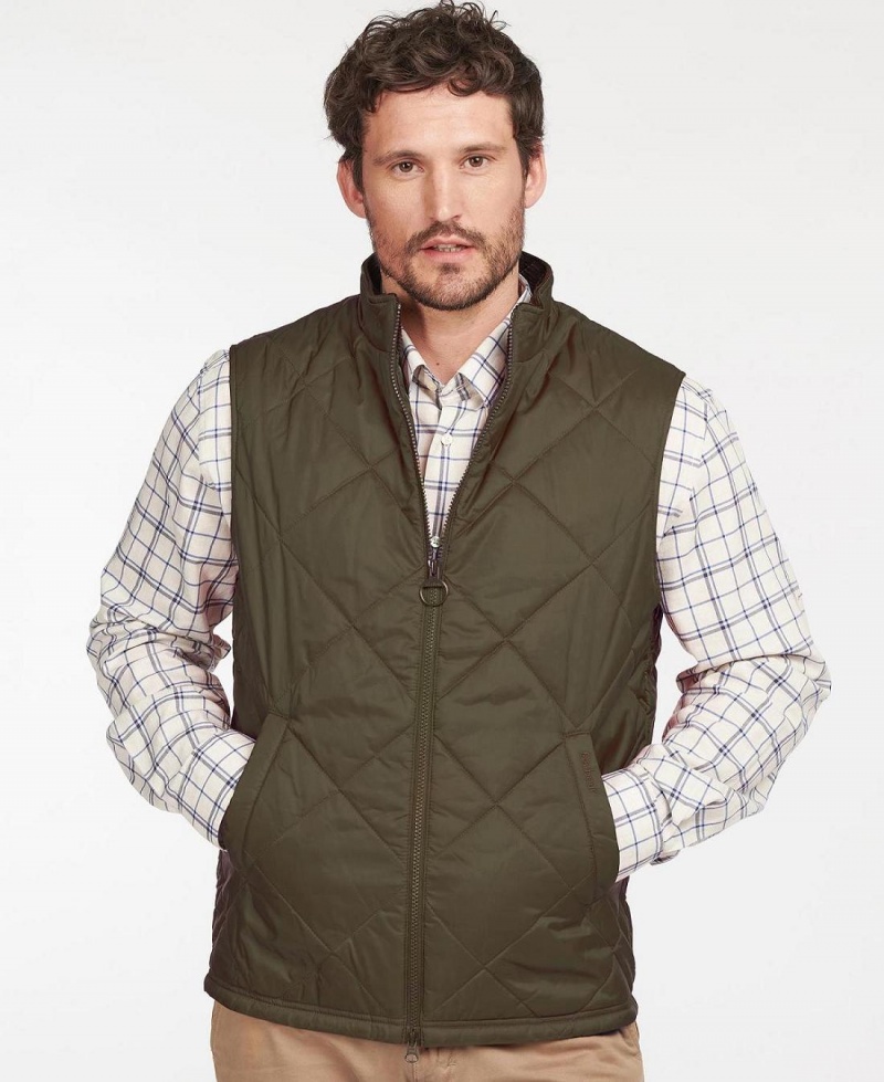 Geaca Barbati Barbour Finn Gilet Verzi | Romania_BAR16672