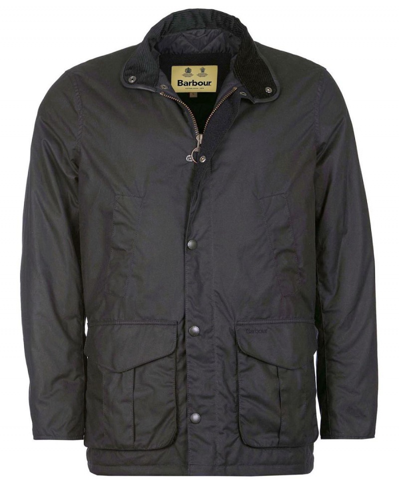 Geaca Barbati Barbour Hereford Wax Albastri | Romania_BAR60241